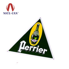 OEM Factory Supply triangle bar decoration tin sign metal tin sign for decoration